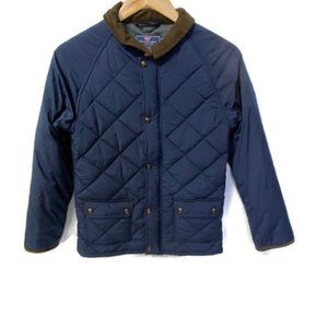 Vineyard Vines Navy Blue Quilted Jacket Boys 4T